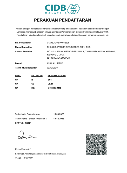 CIDB Registration
